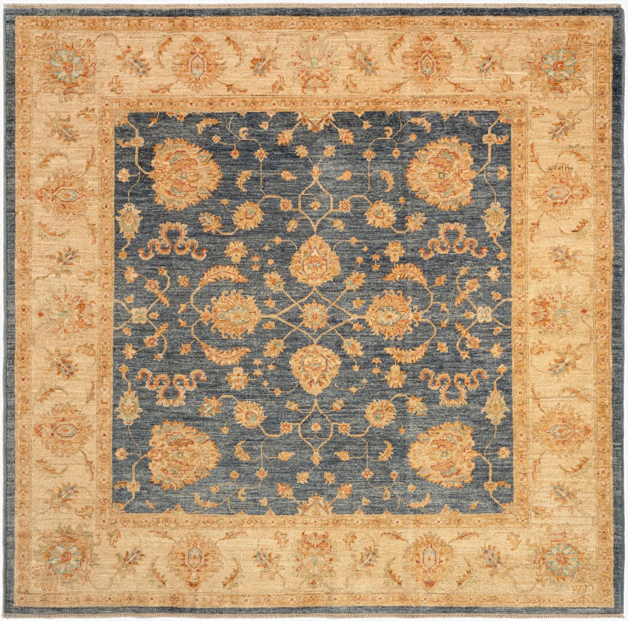  6' 8 x 6' 9 Kaizar Wool Square Rug