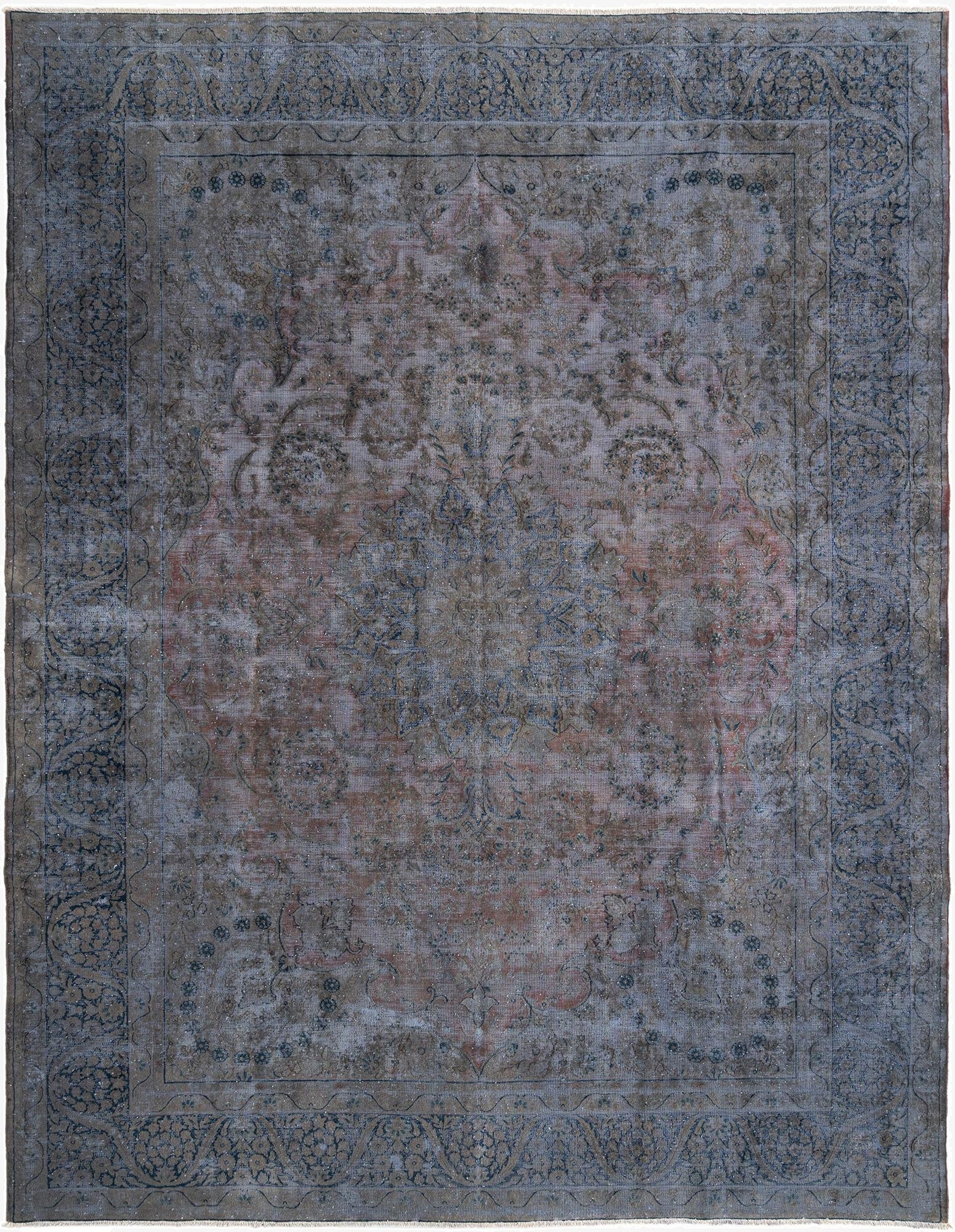  12' 6 x 12' 11 Vintage Royal Wool Square Rug