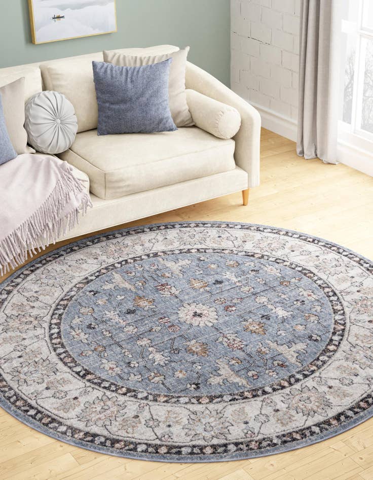 Detail image of  3' 3 x 3' 3 Eco Traditional Round Rug