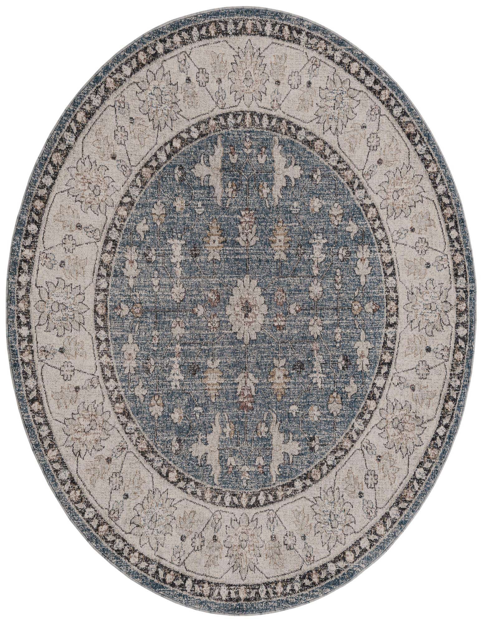 Primary image  7' x 7' Eco Traditional Round Rug