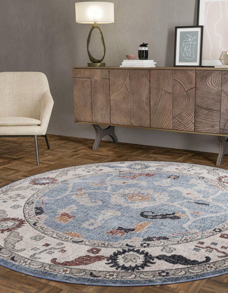 Detail image of  7' x 7' Eco Traditional Round Rug