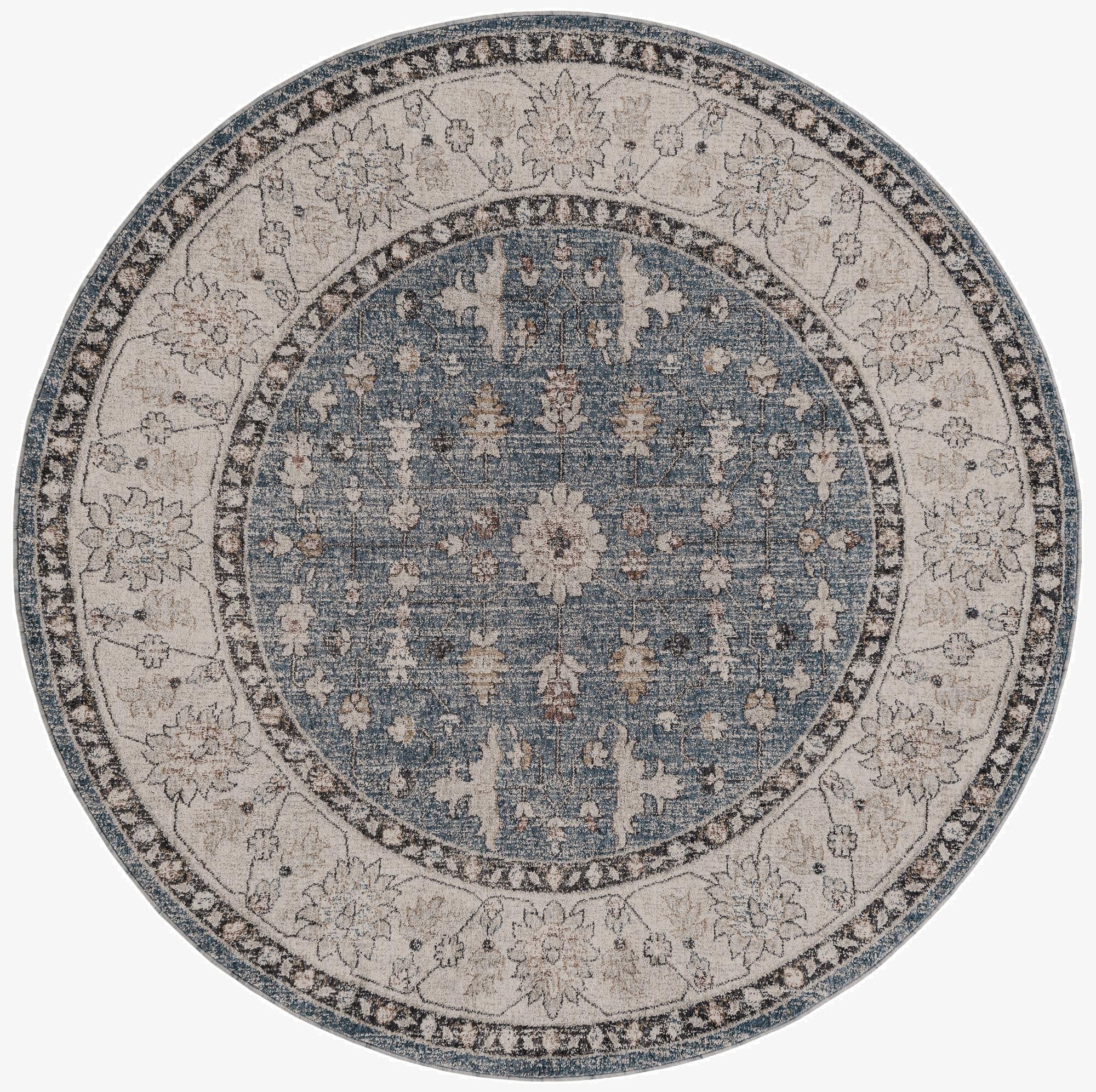  7' x 7' Eco Traditional Round Rug