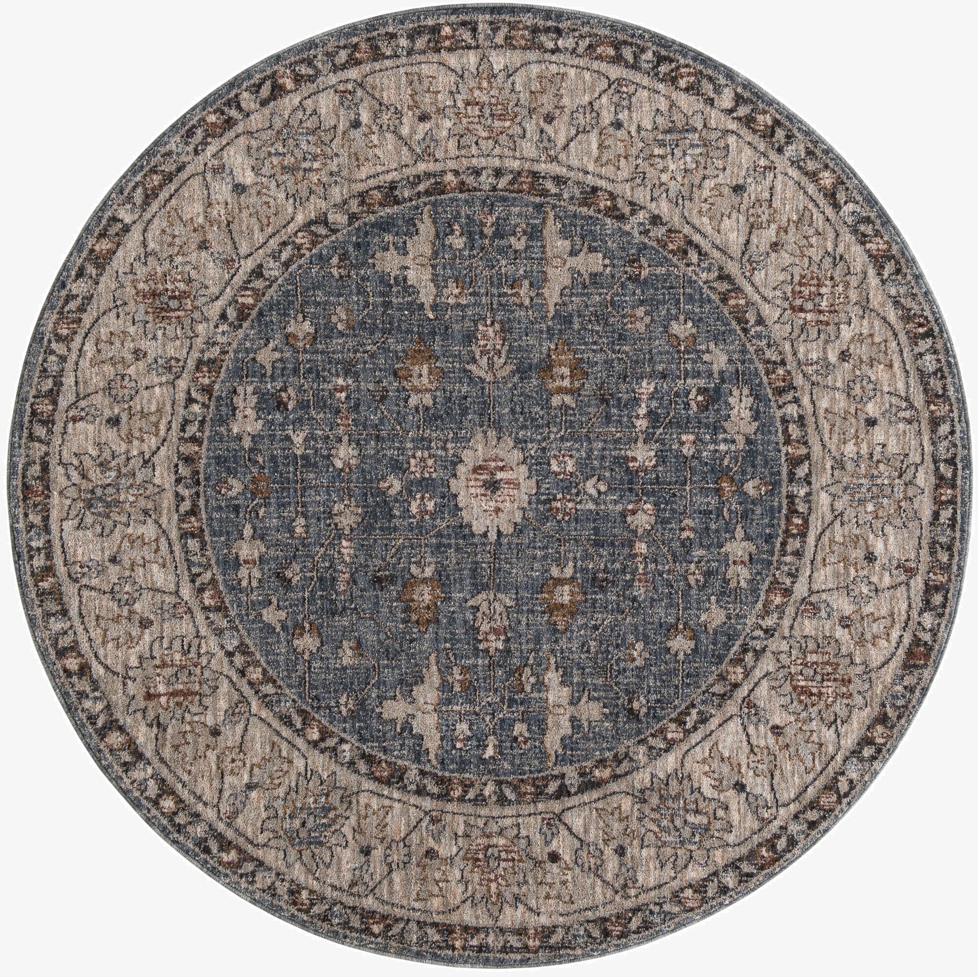 Primary image  5' 3 x 5' 3 Eco Traditional Round Rug