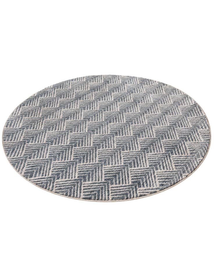 Detail image of  5' 3 x 5' 3 Eco Trellis Round Rug