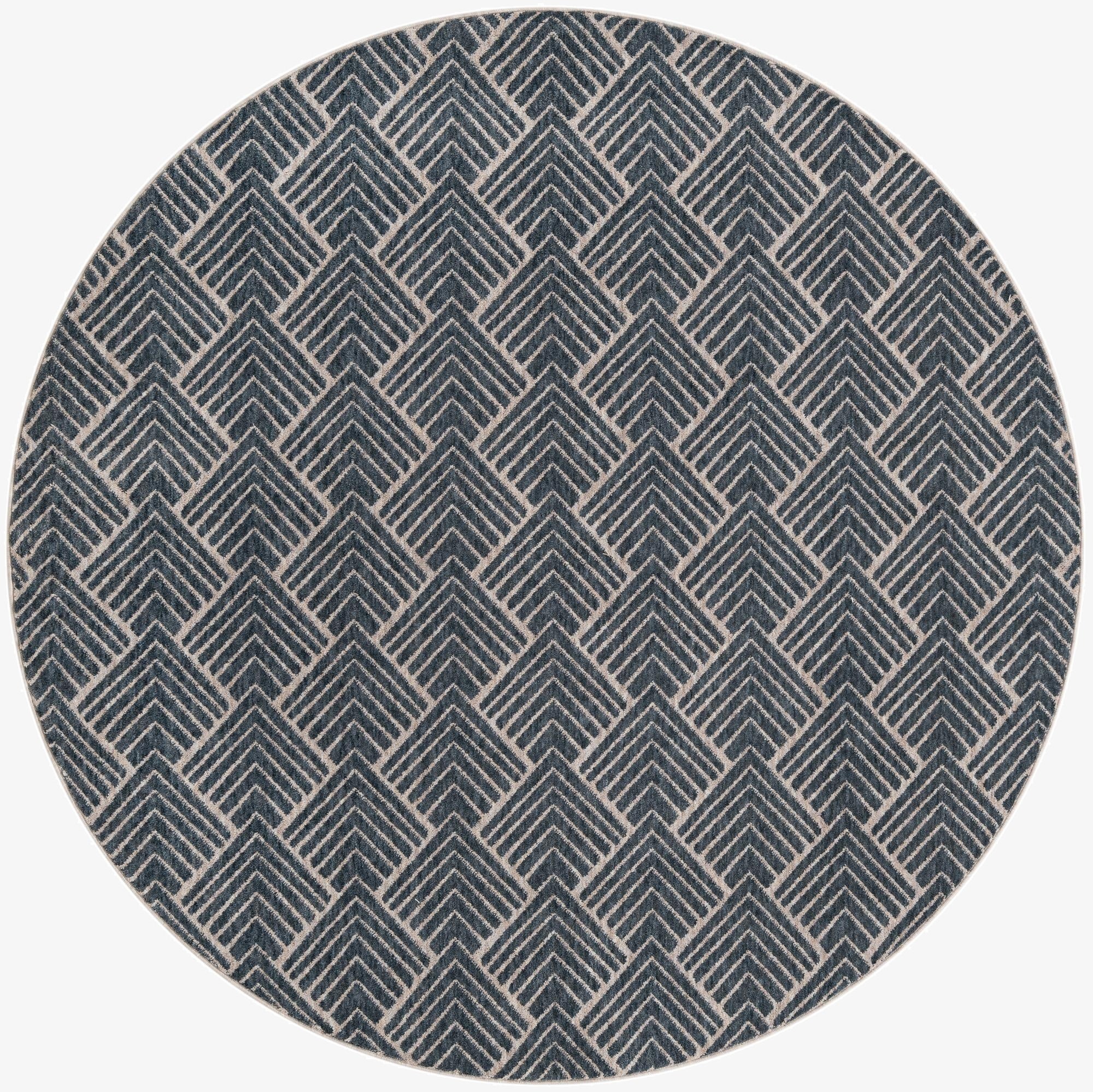  7' x 7' Eco Trellis Round Rug