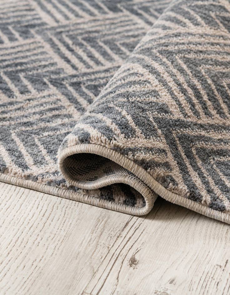 Detail image of  5' 3 x 5' 3 Eco Trellis Square Rug