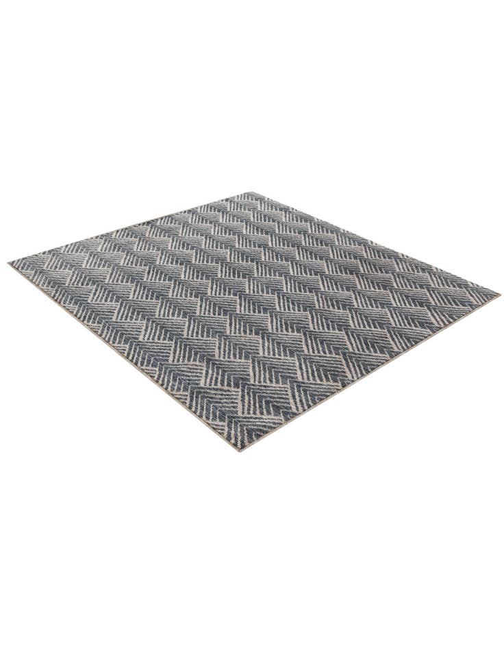 Detail image of  5' 3 x 5' 3 Eco Trellis Square Rug