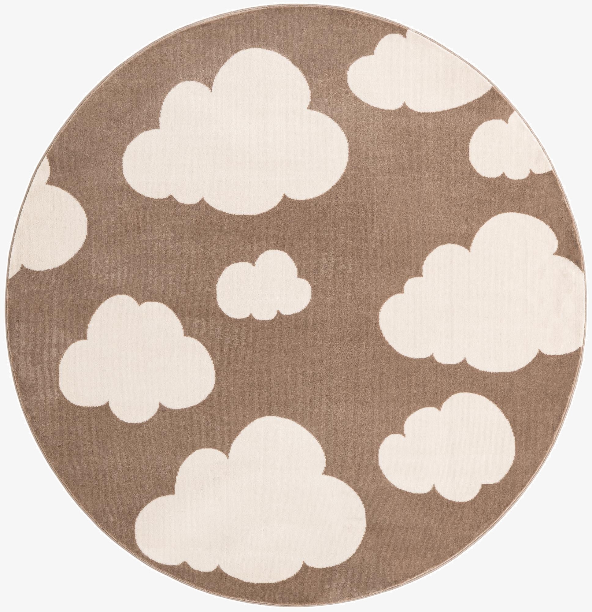  5' 3 x 5' 3 Whimsy Kids Round Rug
