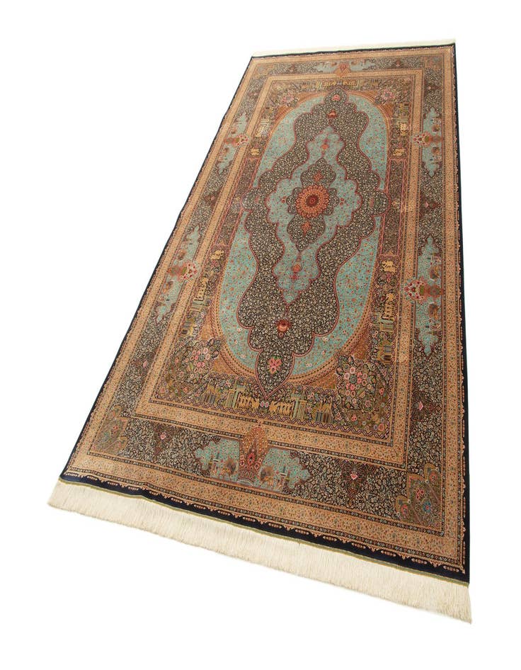 Detail image of  6' 4 x 9' 11 Ghom Design Rug