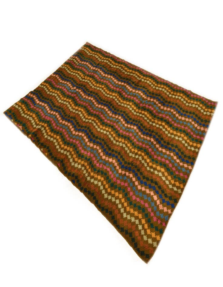 Detail image of  6' 6 x 9' 10  Hand Knotted Balouch Wool Rug