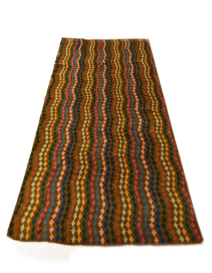 Detail image of  6' 6 x 9' 10  Hand Knotted Balouch Wool Rug