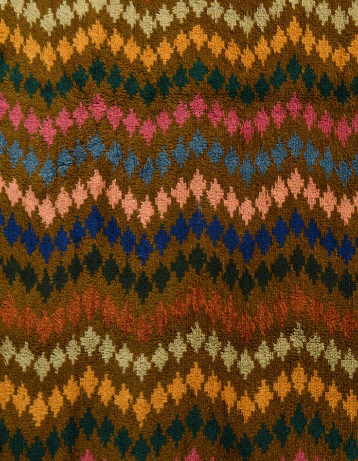 Detail image of  6' 6 x 9' 10  Hand Knotted Balouch Wool Rug