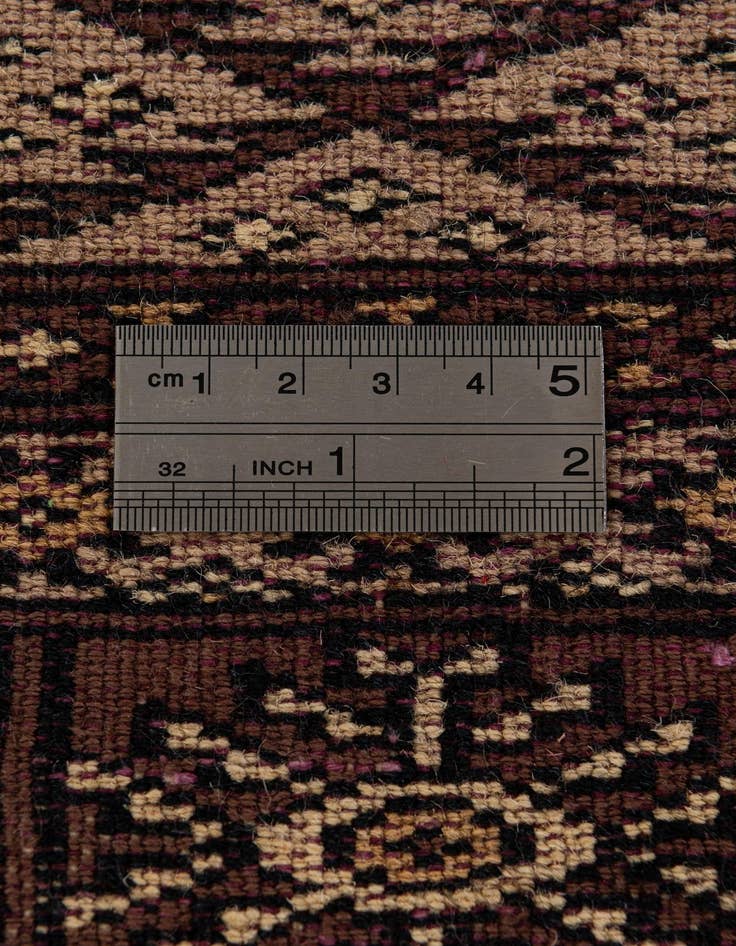 Detail image of  4' 2 x 6' 1  Hand Knotted Bokhara Oriental Wool Rug