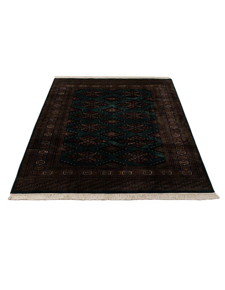 Detail image of  6' 3 x 9' 8  Hand Knotted Bokhara Oriental Wool Rug