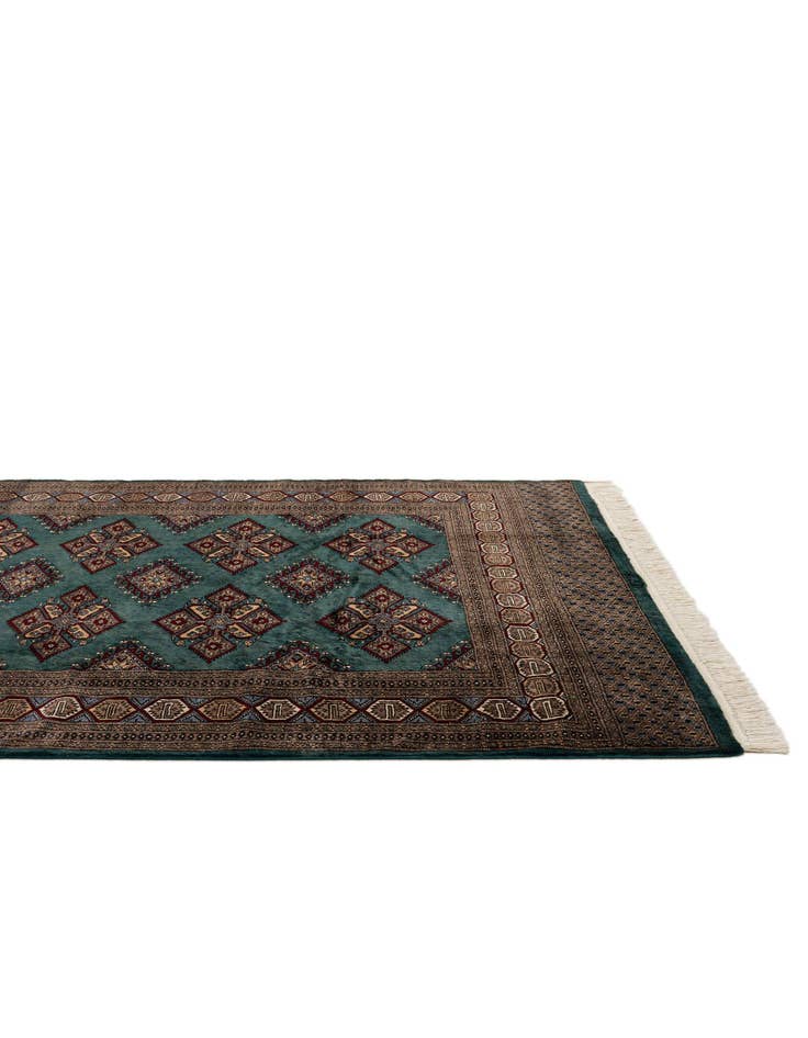 Detail image of  6' 3 x 9' 8  Hand Knotted Bokhara Oriental Wool Rug