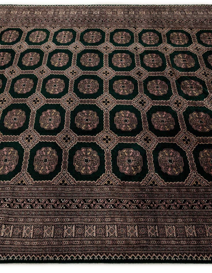 Detail image of  7' x 9' 4  Hand Knotted Bokhara Oriental Rug