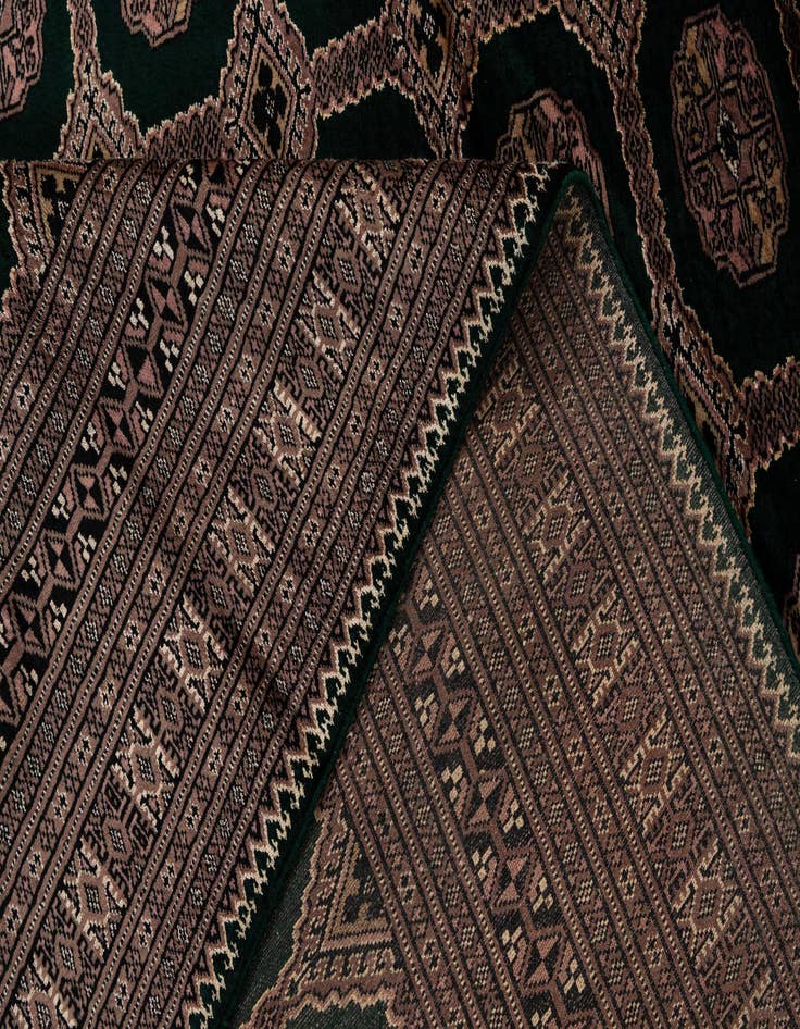 Detail image of  7' x 9' 4  Hand Knotted Bokhara Oriental Rug