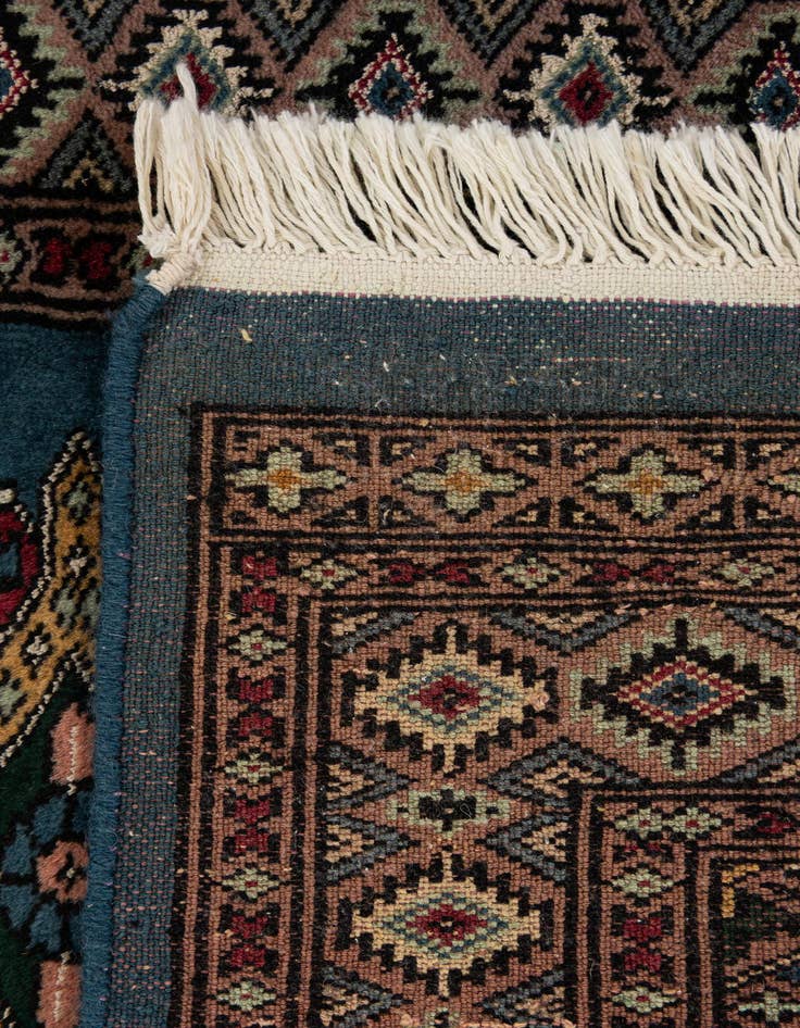 Detail image of  2' x 2' 11  Hand Knotted Bokhara Oriental Wool Rug