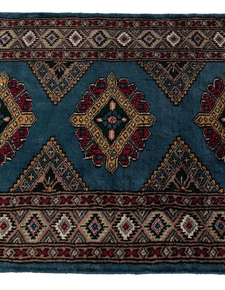 Detail image of  2' x 2' 11  Hand Knotted Bokhara Oriental Wool Rug