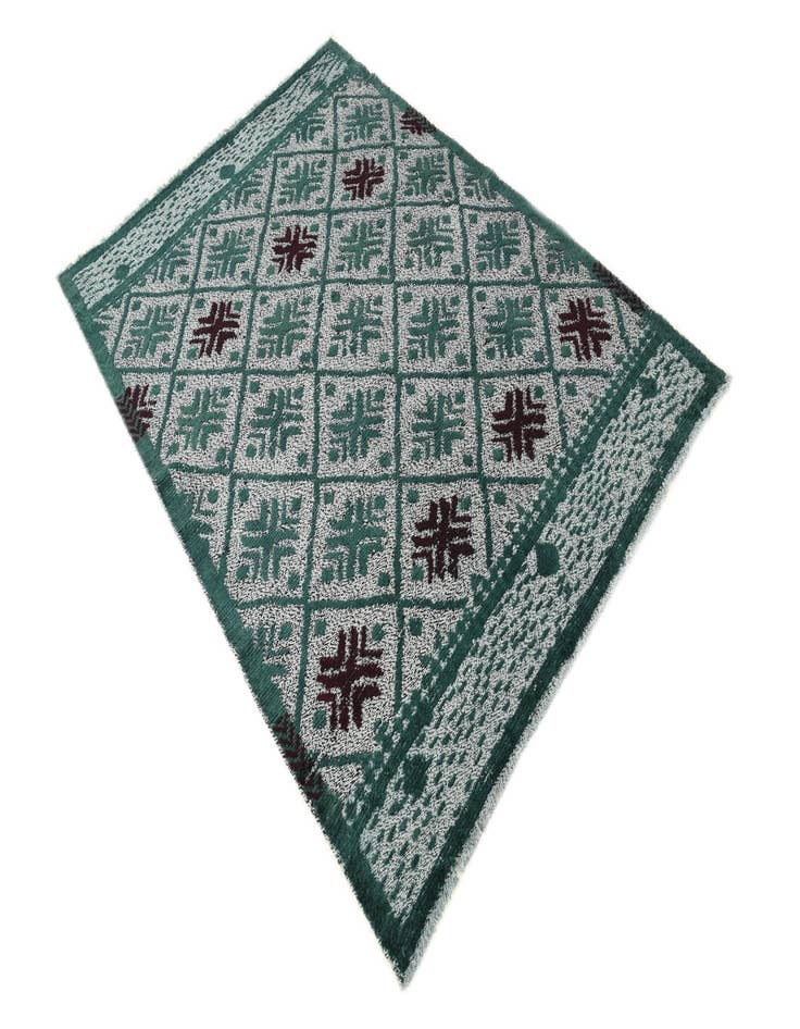 Detail image of  4' 11 x 7'  Hand Knotted Darya Wool Rug