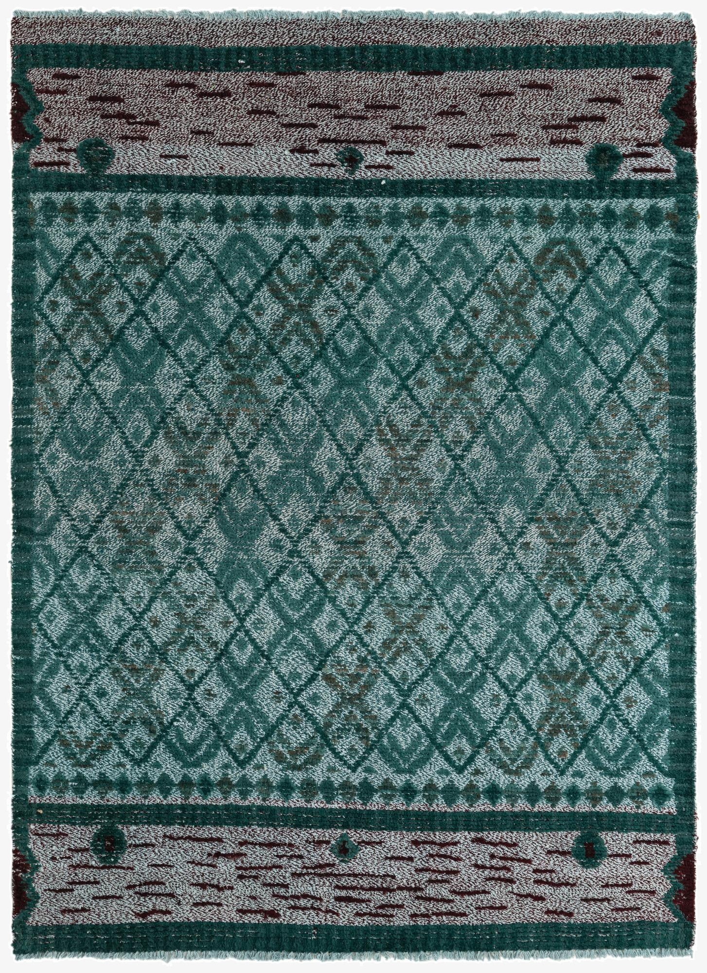  4' 10 x 6' 9  Hand Knotted Darya Wool Rug