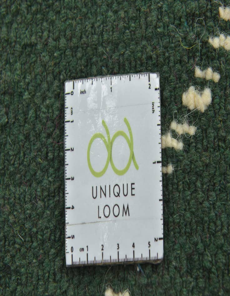 Detail image of  4' 10 x 7' 8  Hand Knotted Moroccan Wool Rug