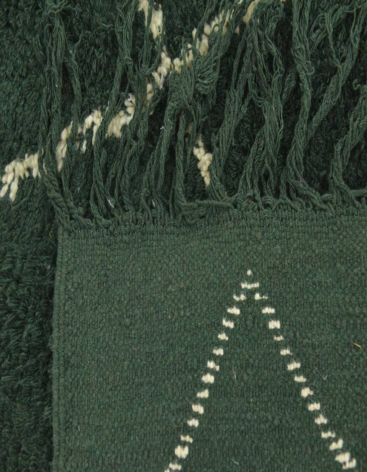 Detail image of  4' 10 x 7' 8  Hand Knotted Moroccan Wool Rug