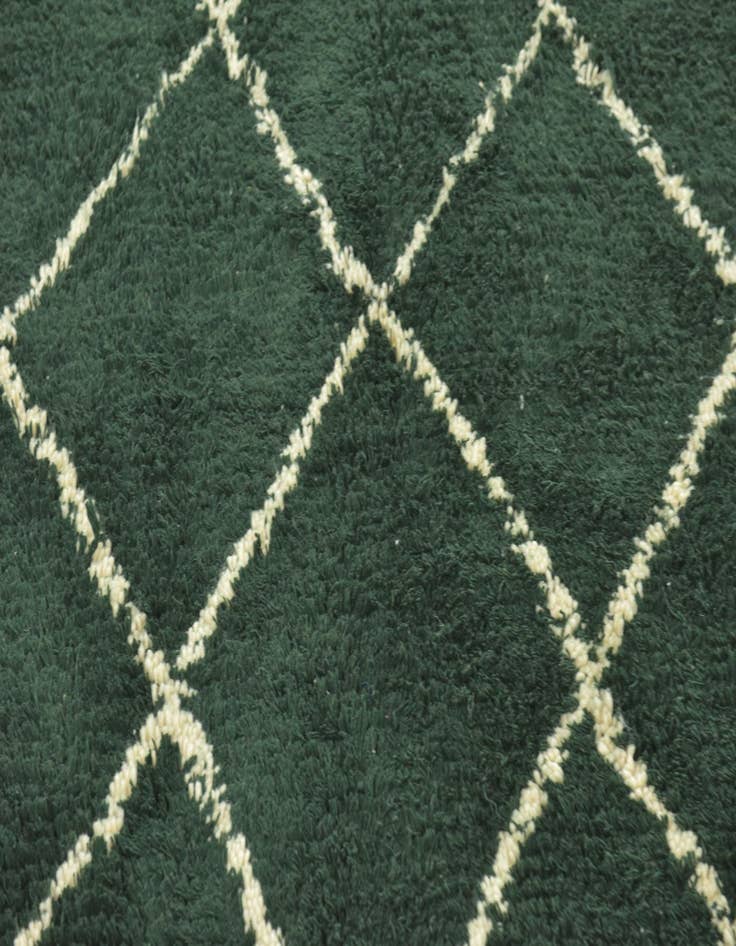 Detail image of  4' 10 x 7' 8  Hand Knotted Moroccan Wool Rug