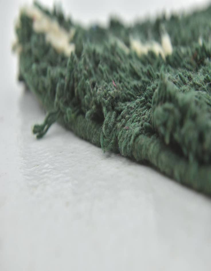 Detail image of  4' 10 x 7' 8  Hand Knotted Moroccan Wool Rug