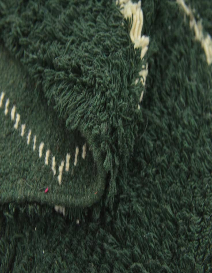 Detail image of  4' 10 x 7' 8  Hand Knotted Moroccan Wool Rug