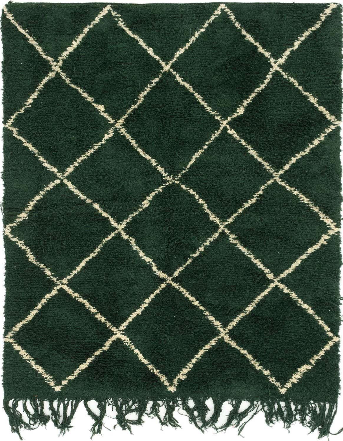 Primary image  4' 10 x 7' 8  Hand Knotted Moroccan Wool Rug