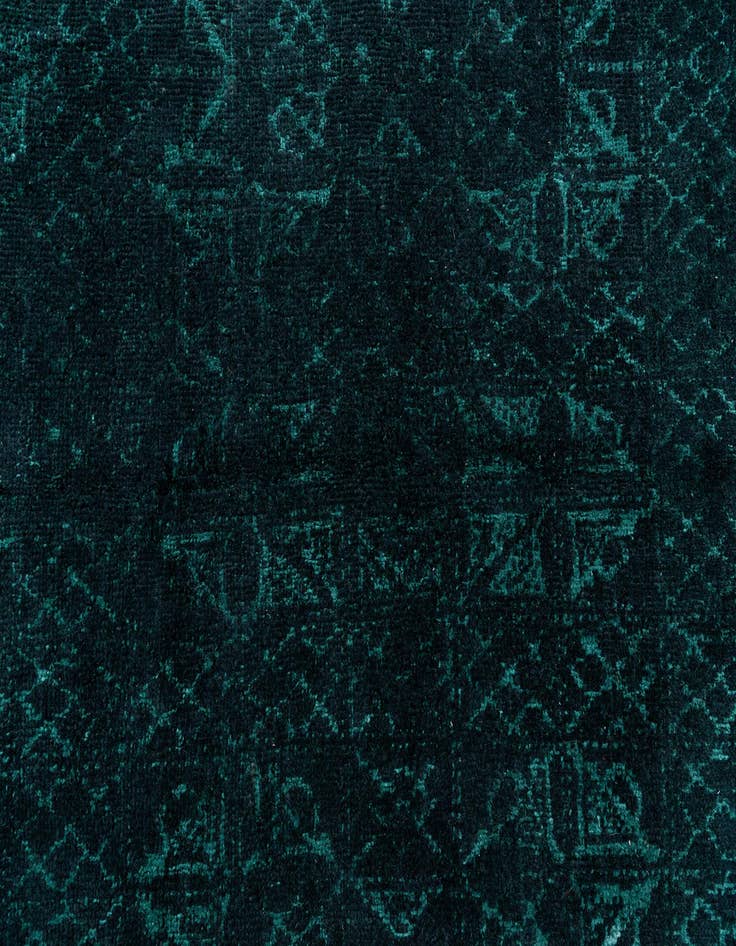 Detail image of  5' 4 x 9' 1  Hand Knotted Moroccan Wool Rug