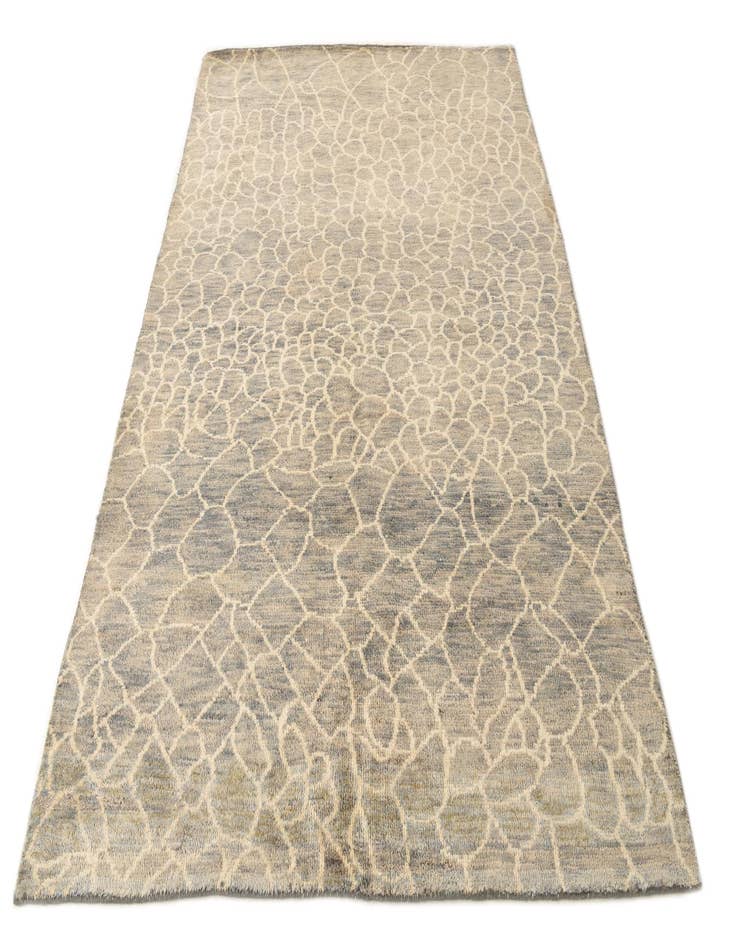 Detail image of  5' 6 x 8'  Hand Knotted Moroccan Wool Rug