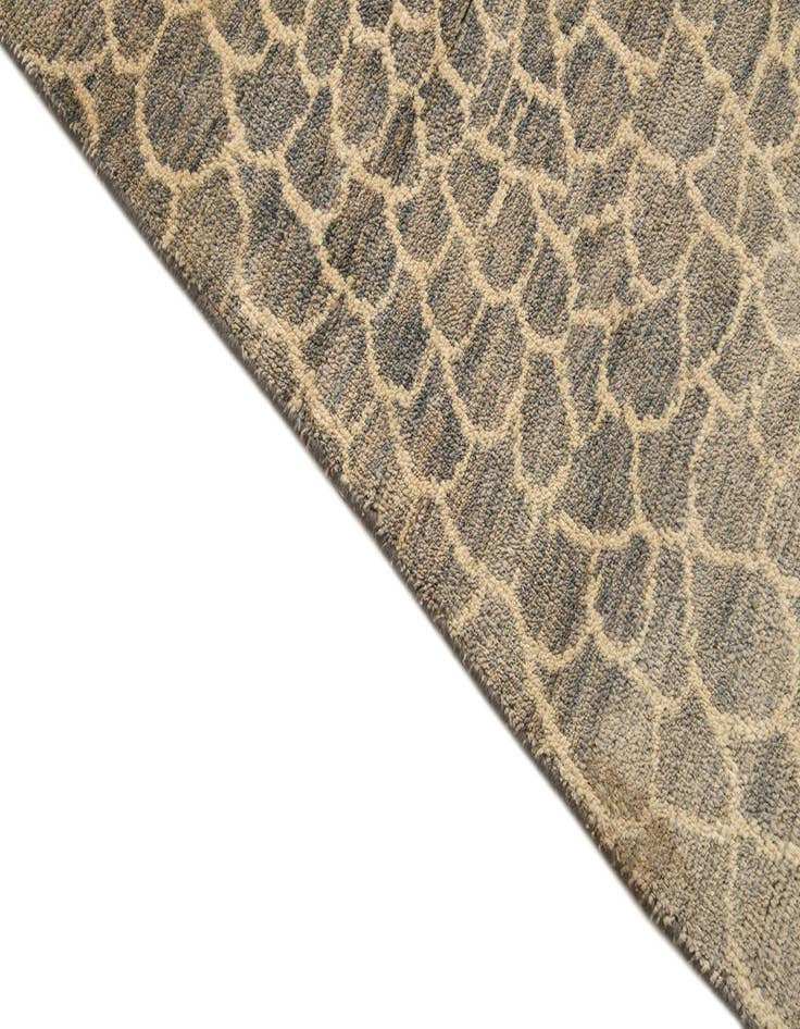 Detail image of  5' 6 x 8'  Hand Knotted Moroccan Wool Rug