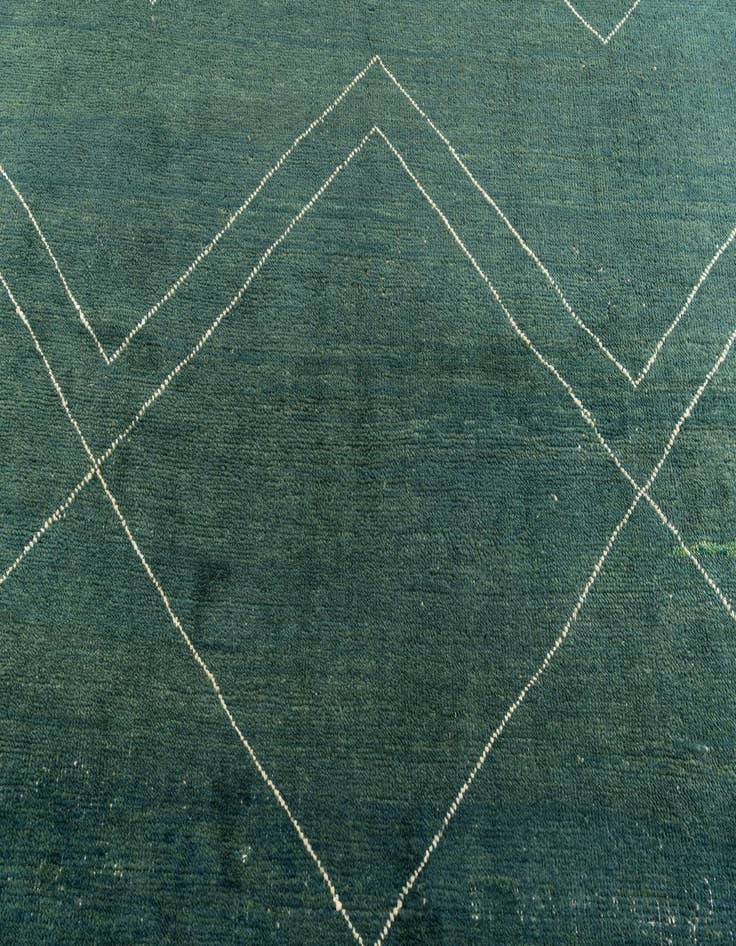 Detail image of  8' 4 x 10' 1  Hand Knotted Moroccan Wool Rug