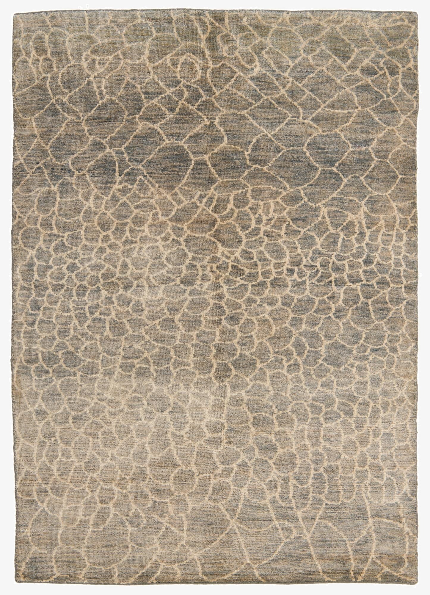  5' 6 x 8'  Hand Knotted Moroccan Wool Rug