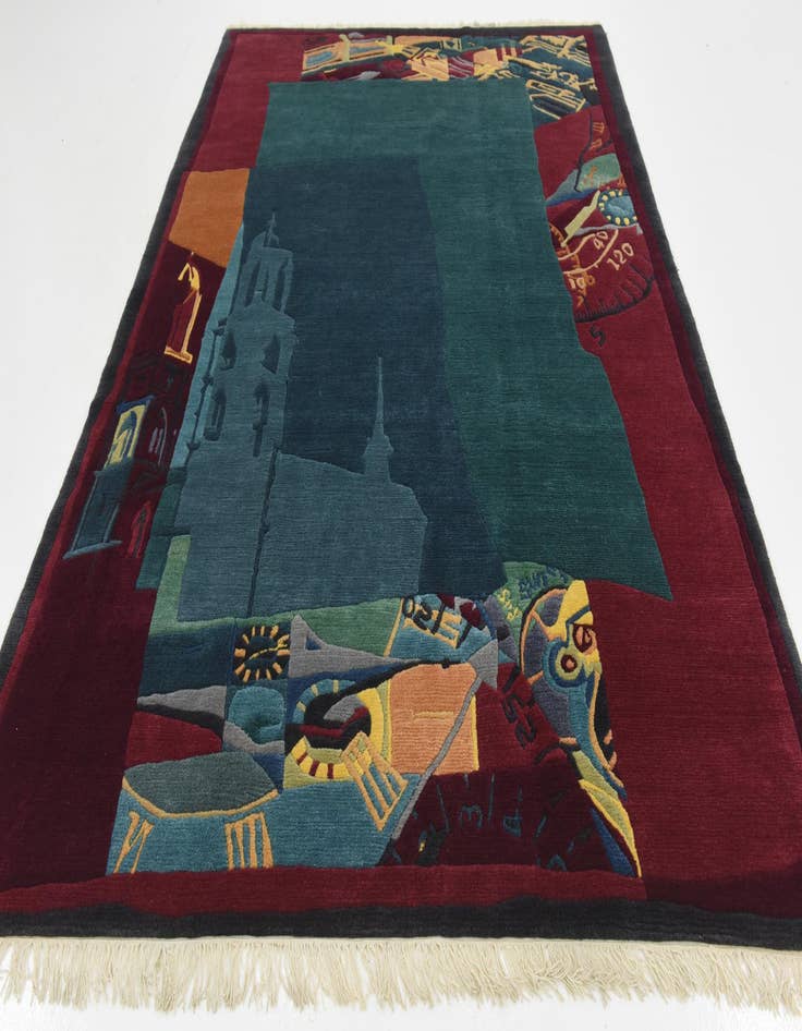 Detail image of 6' 6 x 9' 7 Hand Knotted Nepal Wool Rug