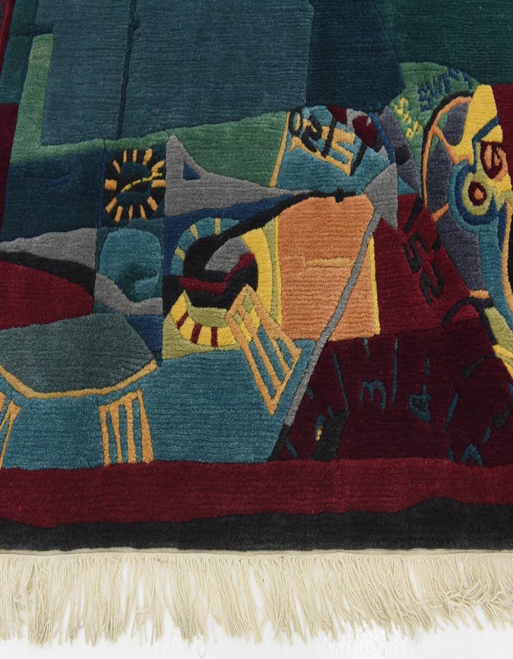 Detail image of 6' 6 x 9' 7 Hand Knotted Nepal Wool Rug