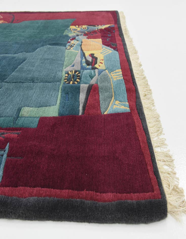 Detail image of 6' 6 x 9' 7 Hand Knotted Nepal Wool Rug