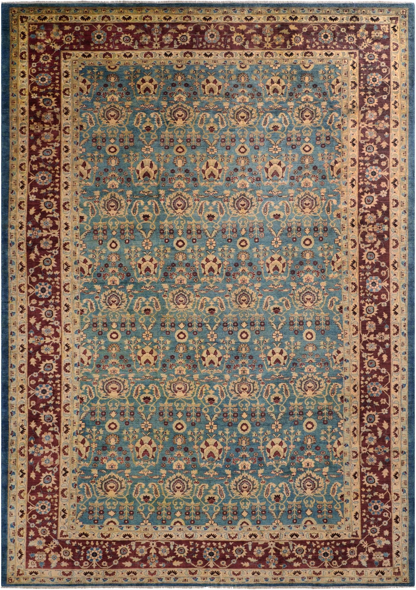  12' 3 x 17'  Hand Knotted Peshawar Ziegler Rug