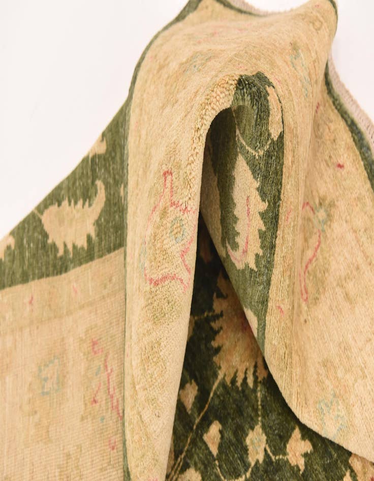 Detail image of  5' 2 x 6' 6  Hand Knotted Peshawar Ziegler Rug