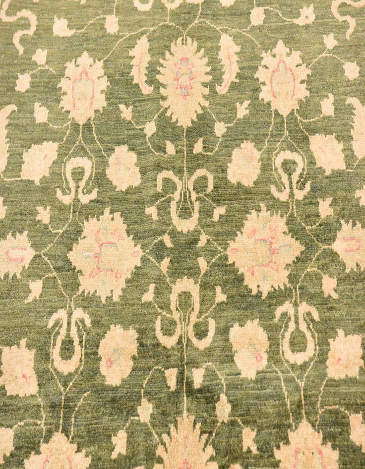 Detail image of  5' 2 x 6' 6  Hand Knotted Peshawar Ziegler Rug