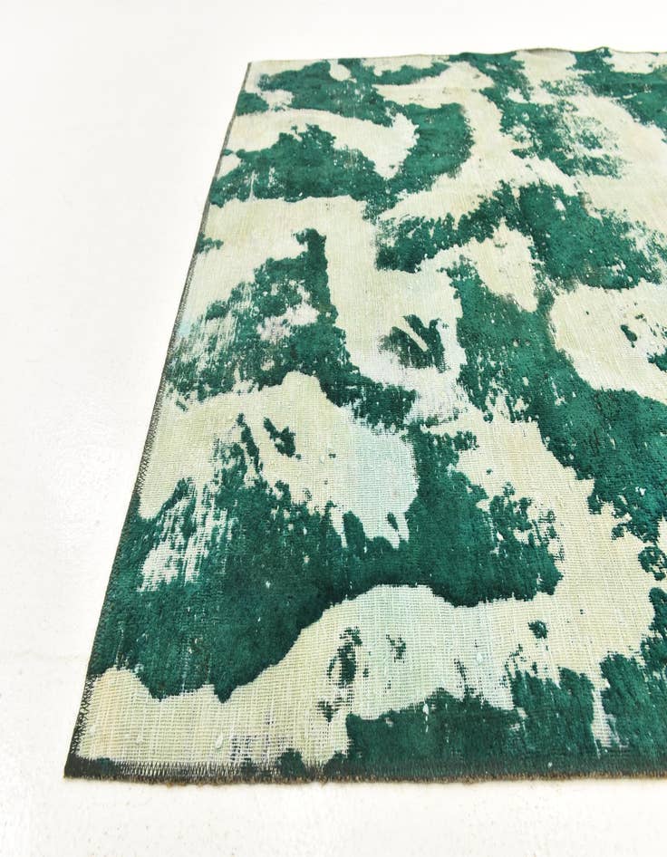 Detail image of  5' 7 x 8'  Hand Knotted Ultra Vintage Persian Wool Rug