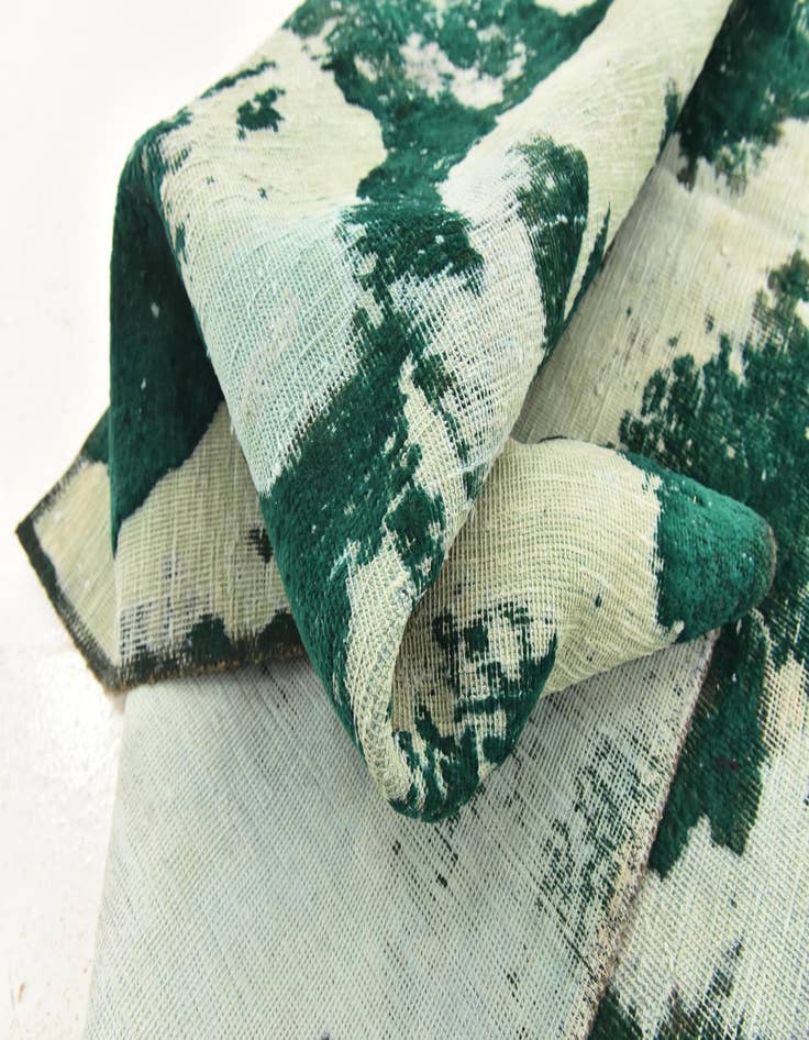 Detail image of  5' 7 x 8'  Hand Knotted Ultra Vintage Persian Wool Rug