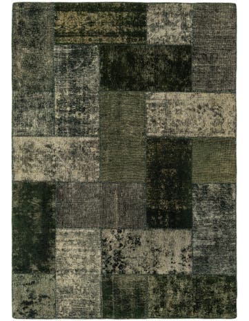 5' 8 x 8' Hand Knotted Ultra Vintage Persian Wool Rug