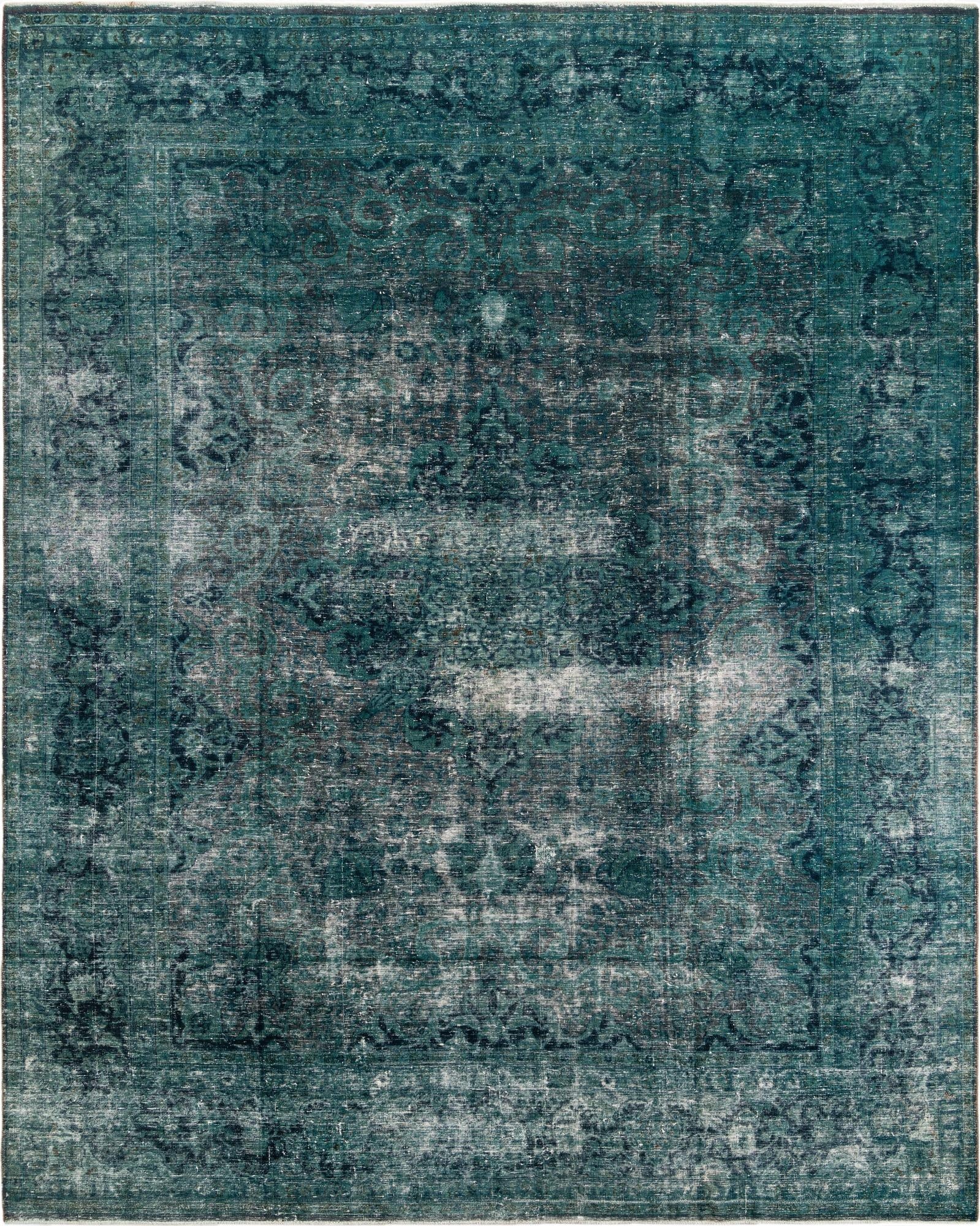  9' 10 x 12' 3  Hand Knotted Ultra Vintage Persian Wool Rug