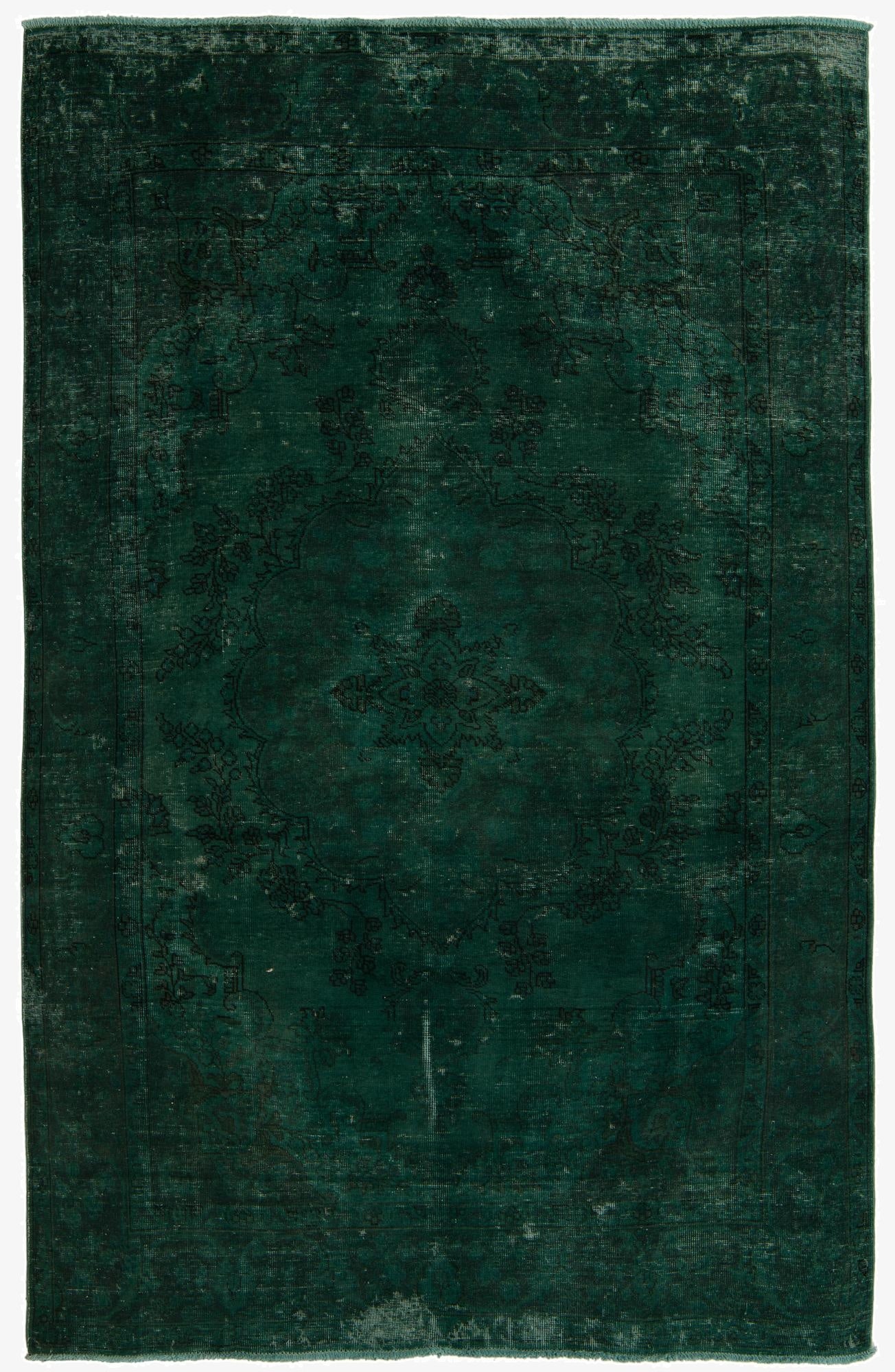  6' 1 x 9' 10  Hand Knotted Ultra Vintage Persian Wool Rug