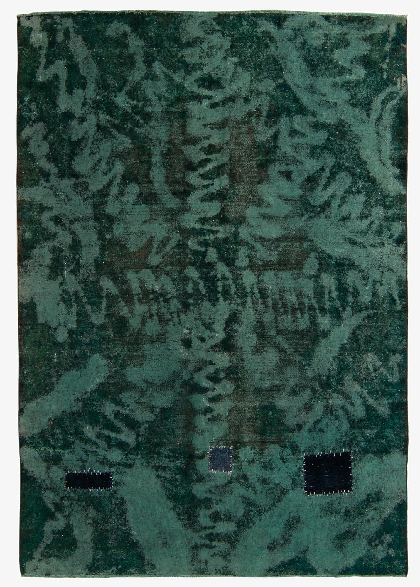  6' 10 x 9' 8  Hand Knotted Ultra Vintage Persian Wool Rug