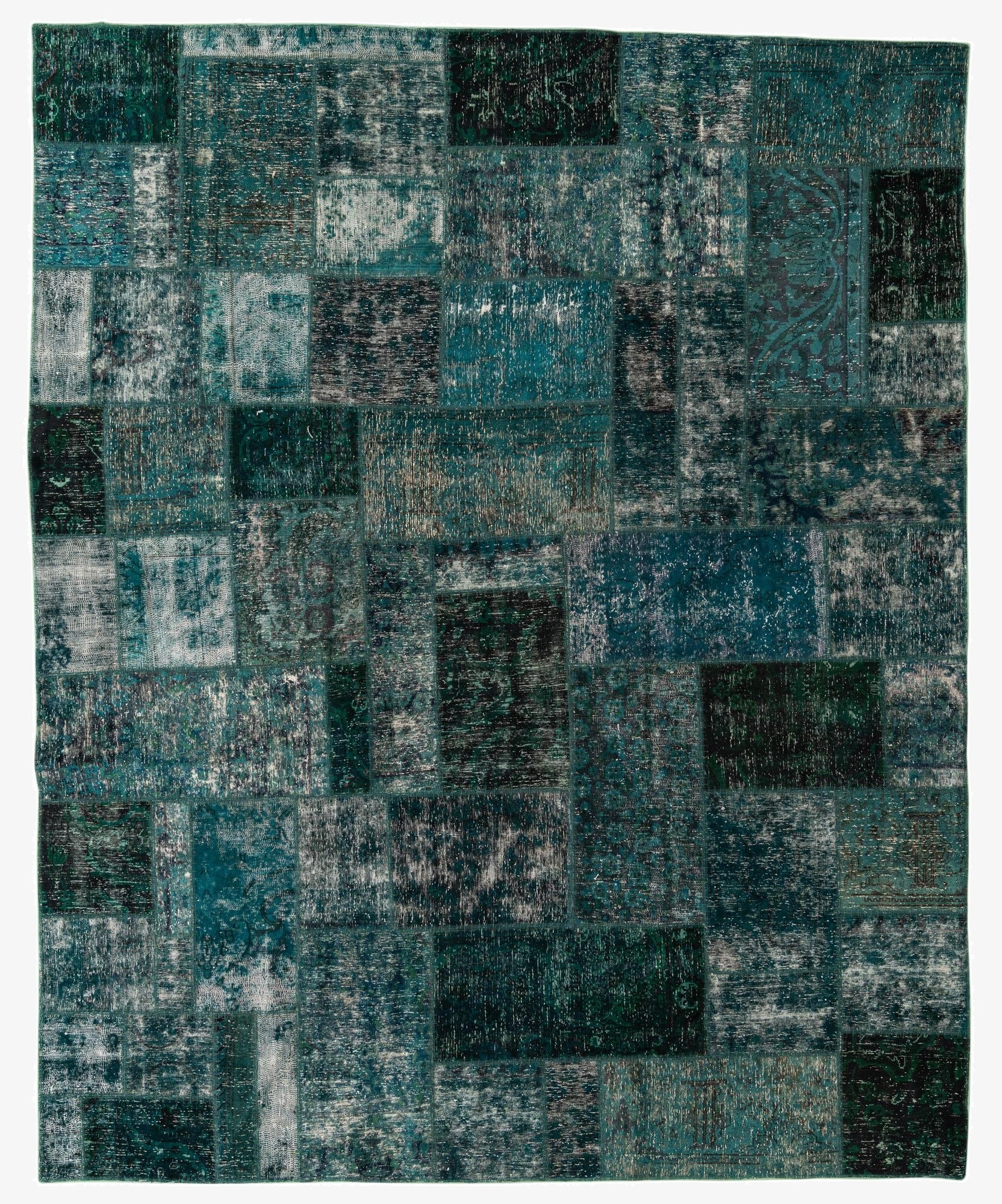  8' 1 x 10'  Hand Knotted Ultra Vintage Persian Wool Rug