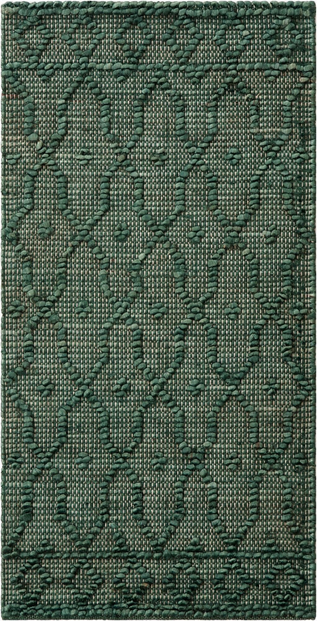  2' x 4' 1  Hand Woven Larsa Jute Runner Rug